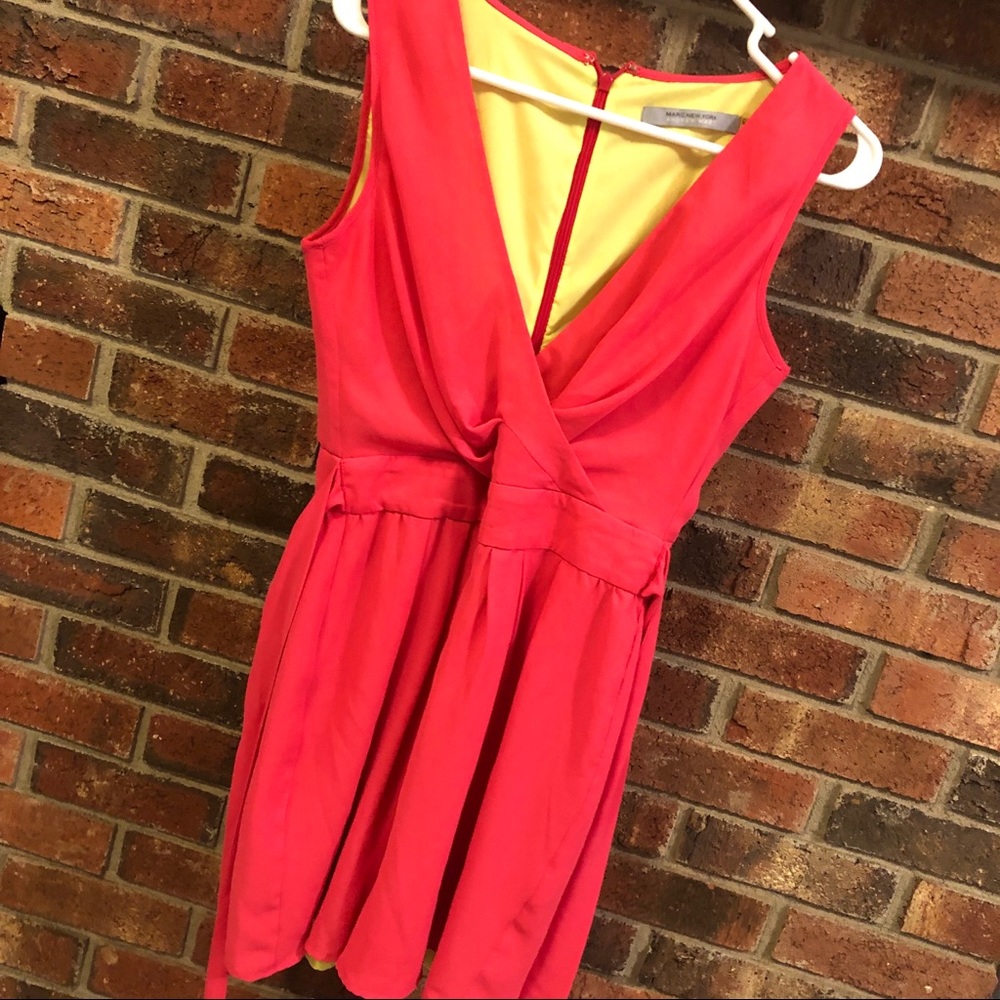 Neon pink romper